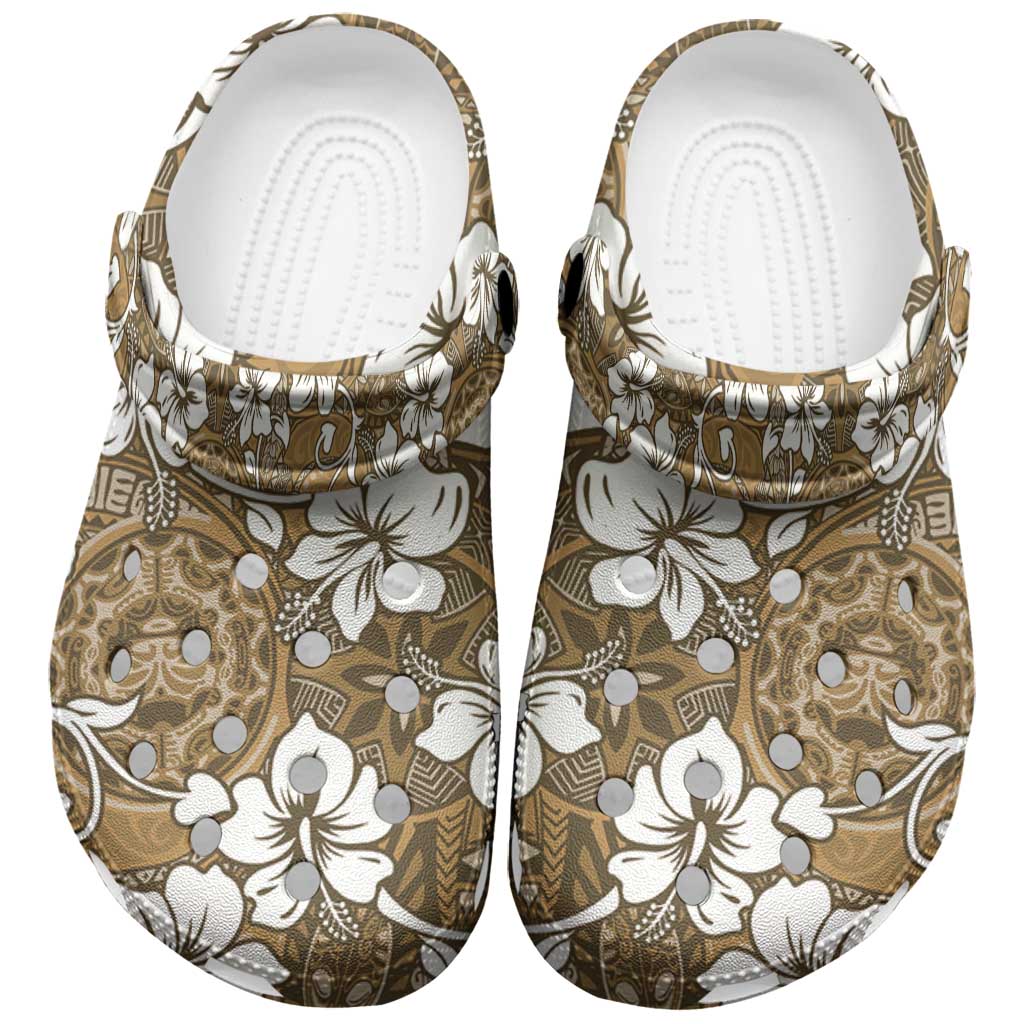 Kuvui Bula Fiji Clogs Shoes Fijian Tapa Seamless Hibiscus - Polynesian Pride