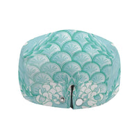 Light Turquoise Mermaid Puakenikeni Maile Lei Jeff Hat
