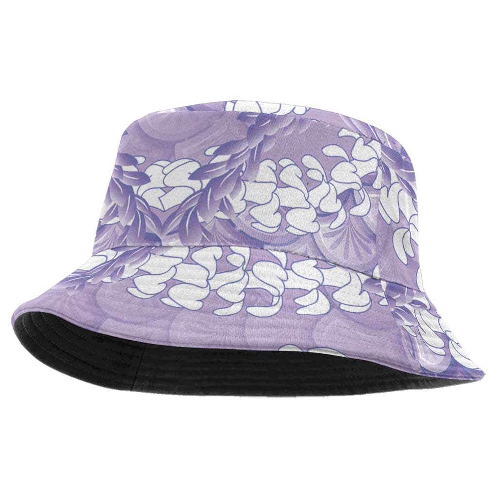 Lilac Mermaid Puakenikeni Maile Lei Bucket Hat