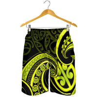 Lime Green New Zealand Mangopare Shorts for Men Aotearoa Maori Koru Style LT14