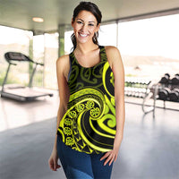 Lime Green New Zealand Mangopare Women Racerback Tank Aotearoa Maori Koru Style LT14
