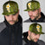 Lime Green Polynesia Snapback Cap Plumeria Tropical Leaves With Galaxy Polynesian Art - Polynesian Pride