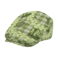 Lime Palaka Hawaii Cowboy Jeff Hat Puakenikeni Lei Paniolo Papale Seamless Vibes - Polynesian Pride