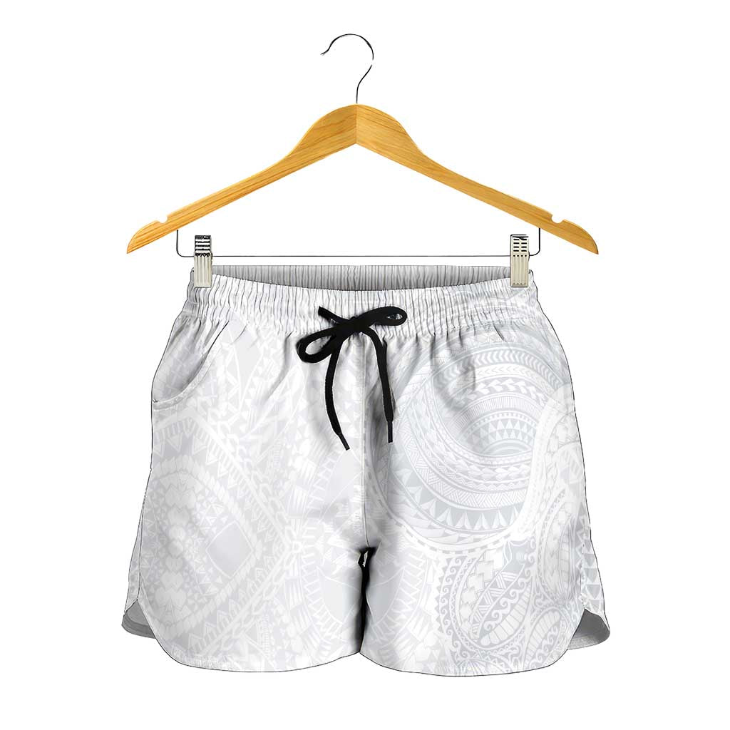 Lotu Tamaiti Shorts for Women Traditional Samoan Art Tattoos LT03 - Polynesian Pride