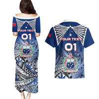 Custom Samoa Rugby Couples Matching Puletasi Dress and Hawaiian Shirt Toa Samoa Myriad Patterns LT01 - Polynesian Pride