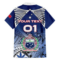 Custom Samoa Rugby Family Matching Short Sleeve Bodycon Dress and Hawaiian Shirt Toa Samoa Myriad Patterns LT01 - Polynesian Pride