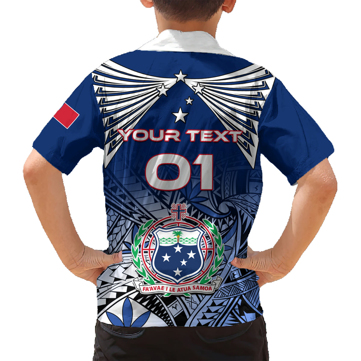 Custom Samoa Rugby Kid Hawaiian Shirt Toa Samoa Myriad Patterns LT01 - Polynesian Pride