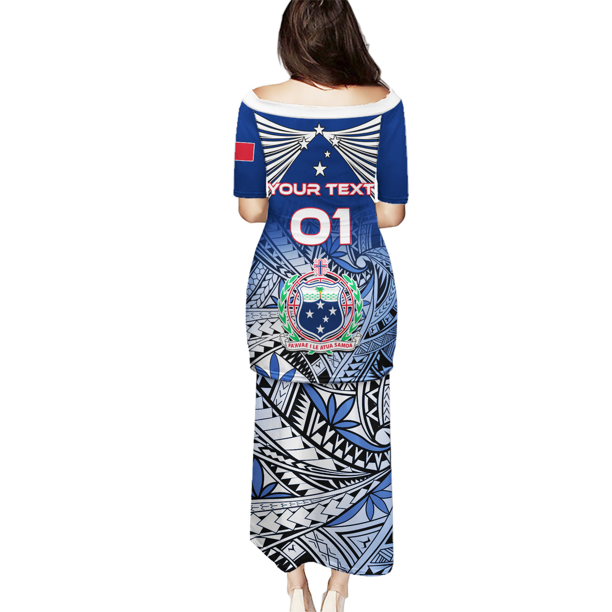 Custom Samoa Rugby Puletasi Toa Samoa Myriad Patterns LT01 - Polynesian Pride