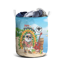 Hawaii Golf Christmas Laundry Basket Mele Kalikimaka Funny Golfer Santa LT01 - Polynesian Pride