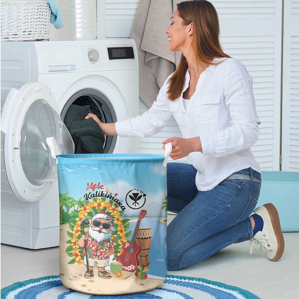 Hawaii Golf Christmas Laundry Basket Mele Kalikimaka Funny Golfer Santa LT01 - Polynesian Pride