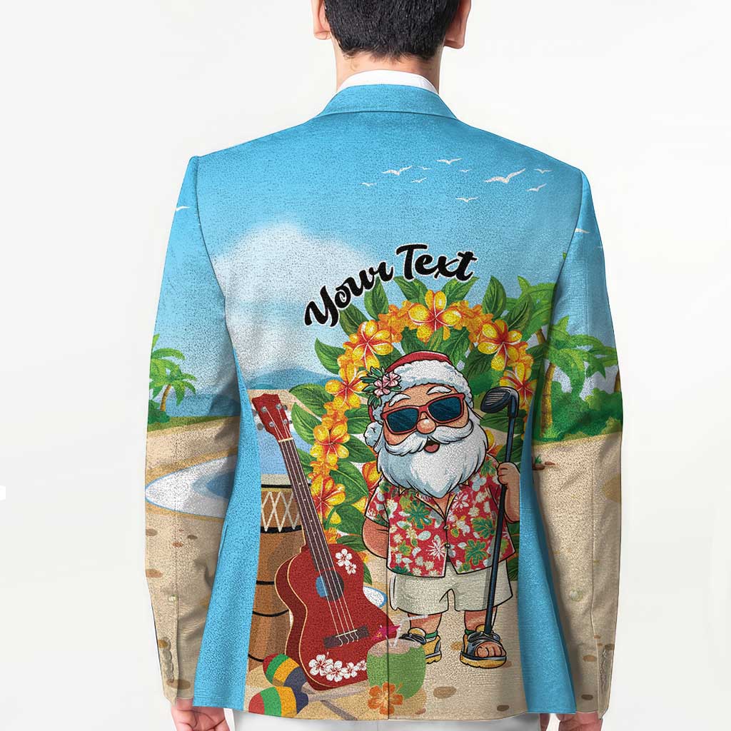 Personalized Hawaii Golf Christmas Blazer Mele Kalikimaka Funny Golfer Santa - Polynesian Pride