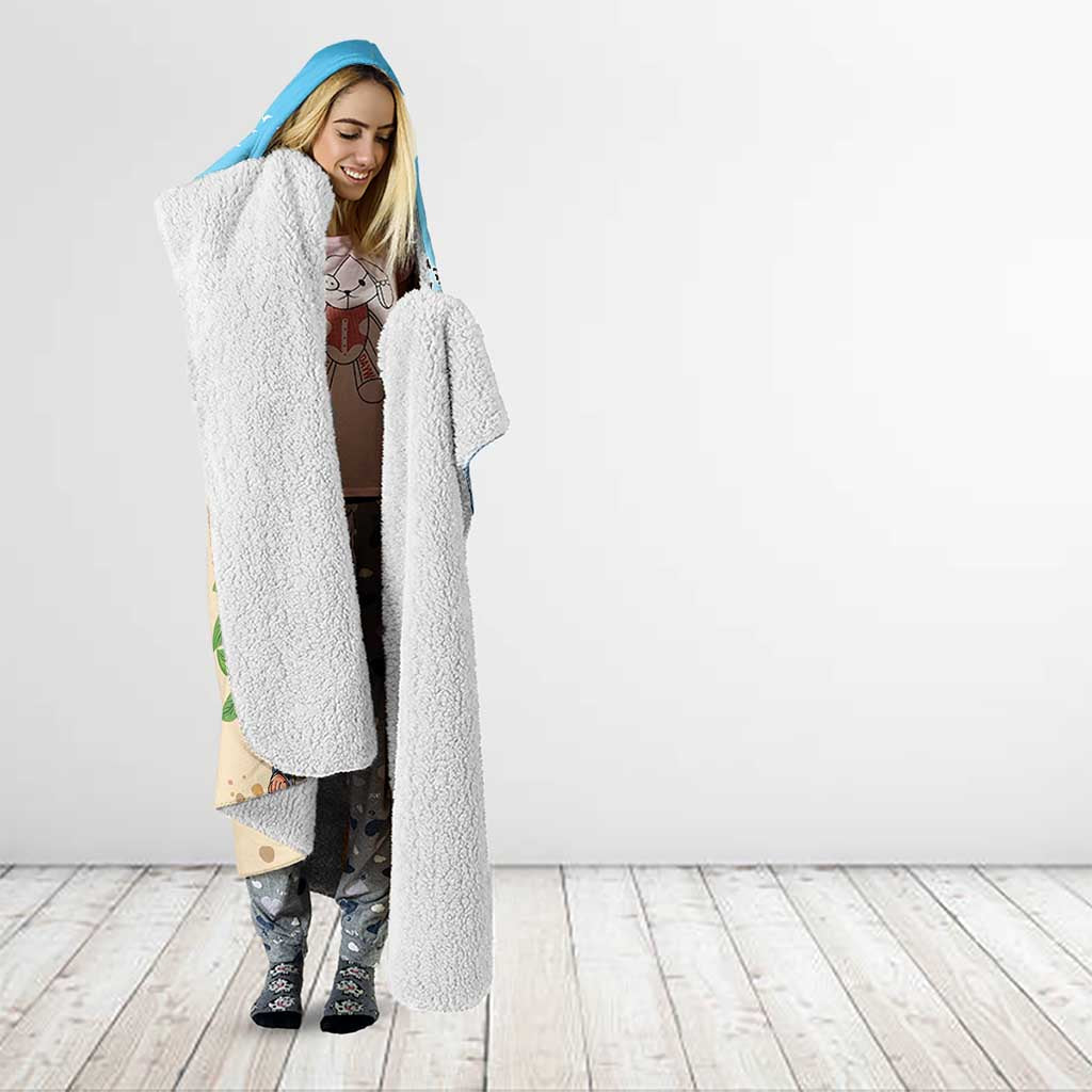 Hawaii Golf Christmas Hooded Blanket Mele Kalikimaka Funny Golfer Santa - Polynesian Pride