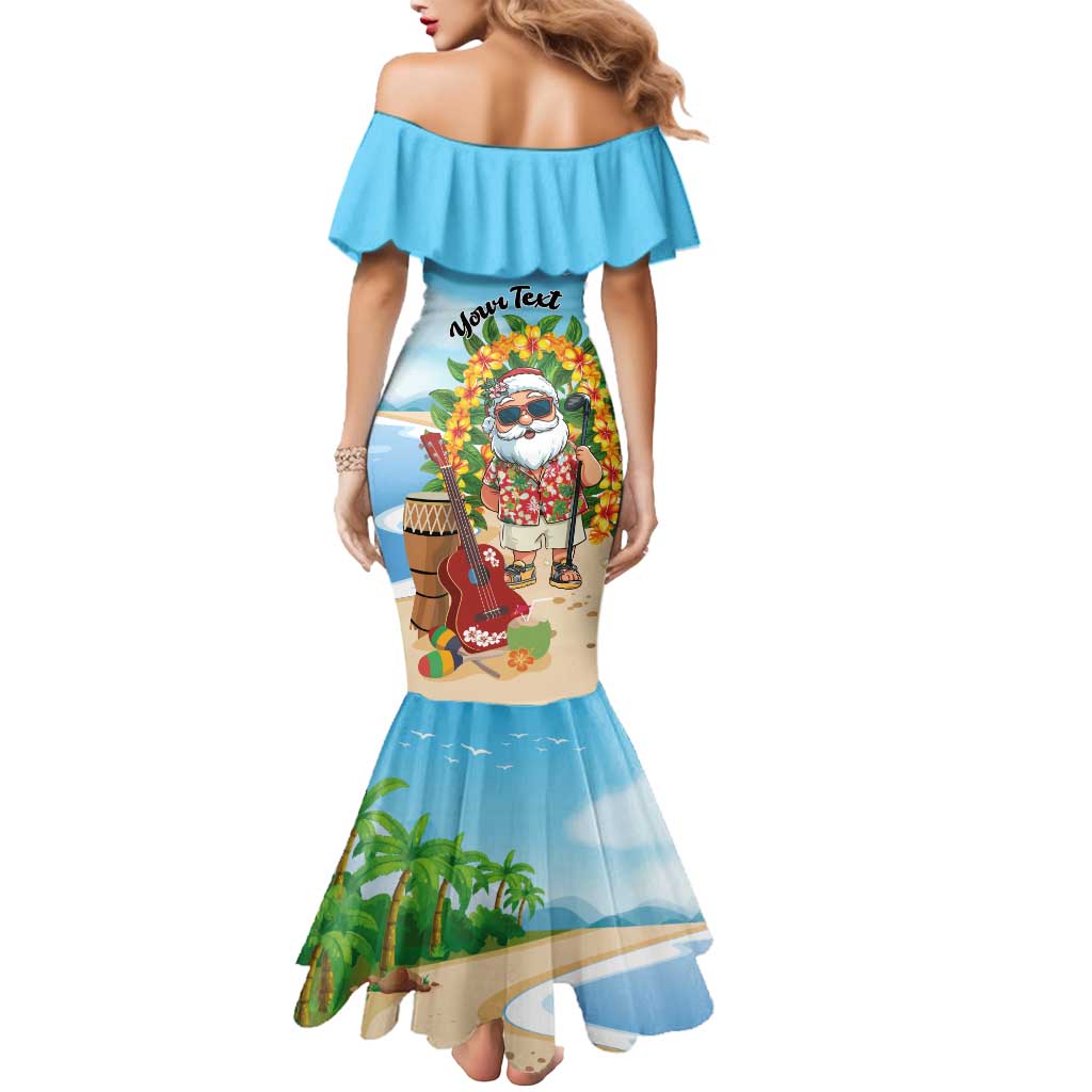 Personalized Hawaii Golf Christmas Mermaid Dress Mele Kalikimaka Funny Golfer Santa - Polynesian Pride