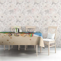 Hawaii Golf Christmas Tablecloth Mele Kalikimaka Funny Golfer Santa - Polynesian Pride