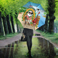 Hawaii Golf Christmas Umbrella Mele Kalikimaka Funny Golfer Santa - Polynesian Pride