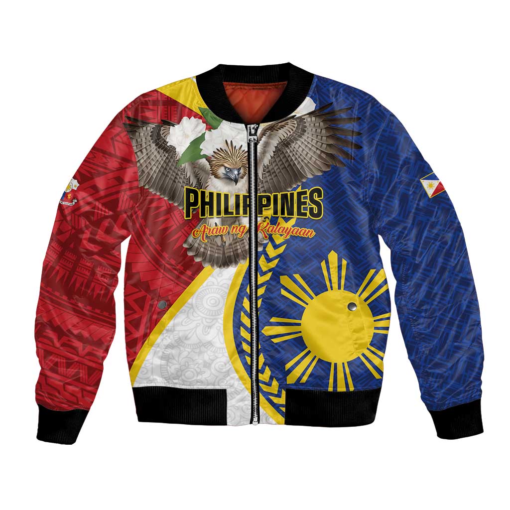 Personalized Philippines Bomber Jacket Filipino Araw ng Kalayaan