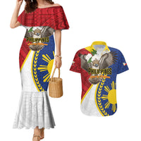 Personalized Philippines Couples Matching Mermaid Dress and Hawaiian Shirt Filipino Araw ng Kalayaan