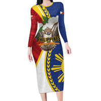 Personalized Philippines Family Matching Long Sleeve Bodycon Dress and Hawaiian Shirt Filipino Araw ng Kalayaan