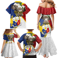 Personalized Philippines Family Matching Mermaid Dress and Hawaiian Shirt Filipino Araw ng Kalayaan