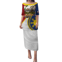 Personalized Philippines Family Matching Puletasi and Hawaiian Shirt Filipino Araw ng Kalayaan