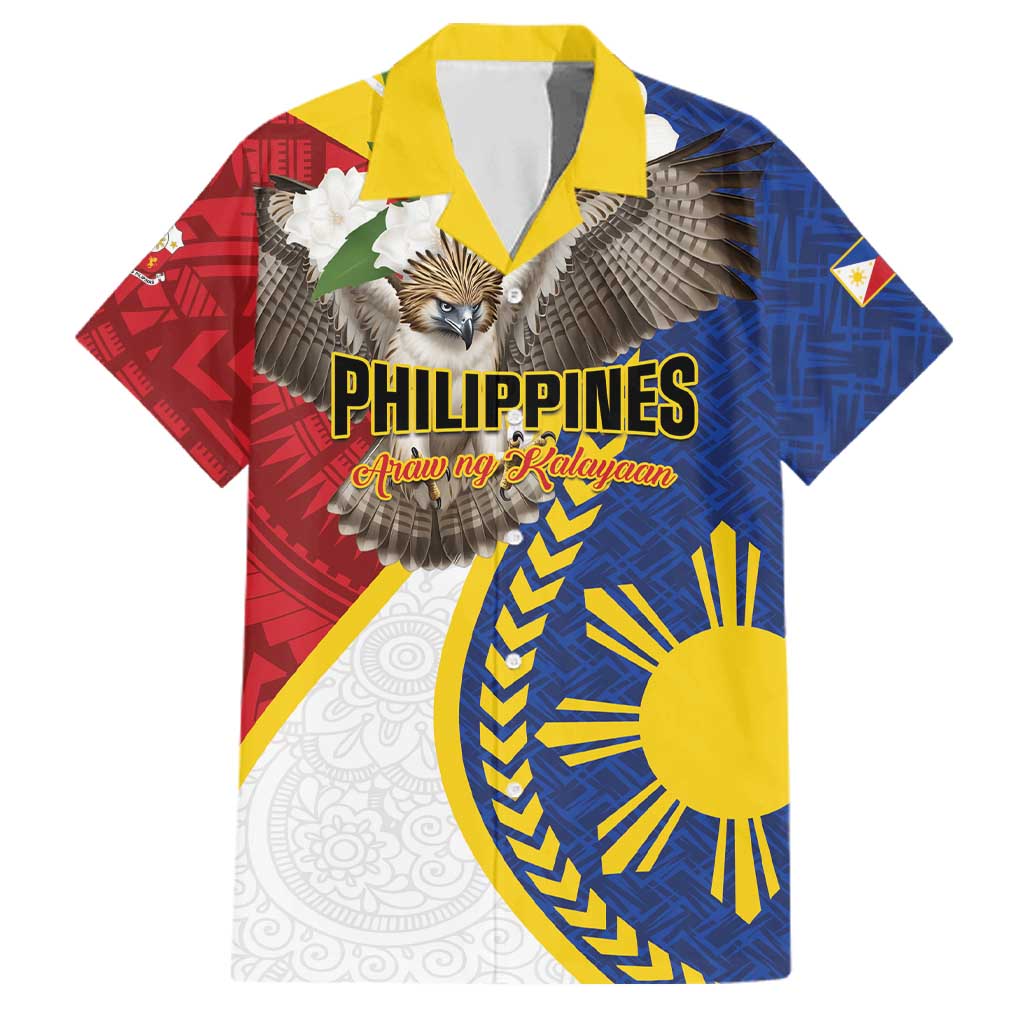 Personalized Philippines Family Matching Summer Maxi Dress and Hawaiian Shirt Filipino Araw ng Kalayaan LT01 Dad's Shirt - Short Sleeve Multicolor - Polynesian Pride