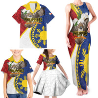 Personalized Philippines Family Matching Tank Maxi Dress and Hawaiian Shirt Filipino Araw ng Kalayaan
