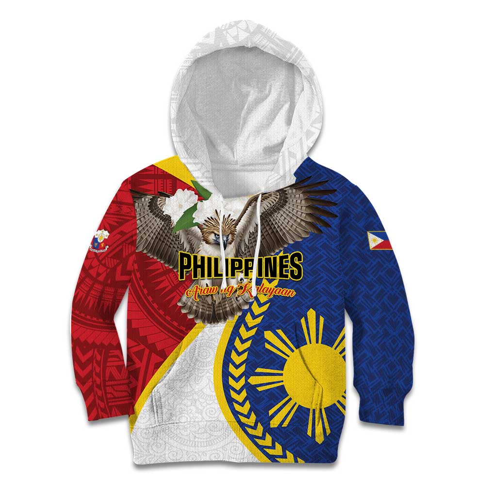Personalized Philippines Kid Hoodie Filipino Araw ng Kalayaan LT01 Hoodie Multicolor - Polynesian Pride
