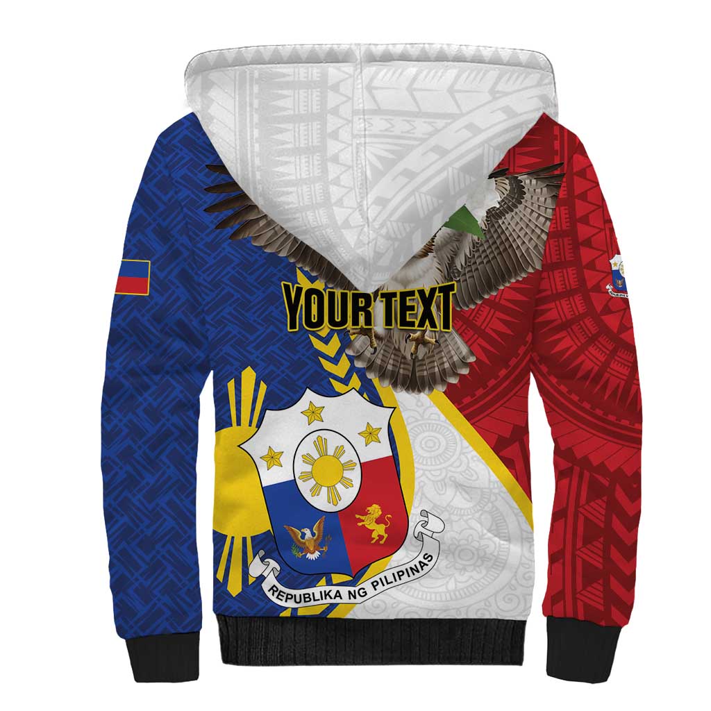 Personalized Philippines Sherpa Hoodie Filipino Araw ng Kalayaan