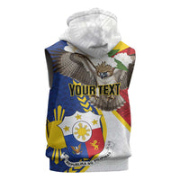 Personalized Philippines Sleeveless Zip Hoodie Filipino Araw ng Kalayaan
