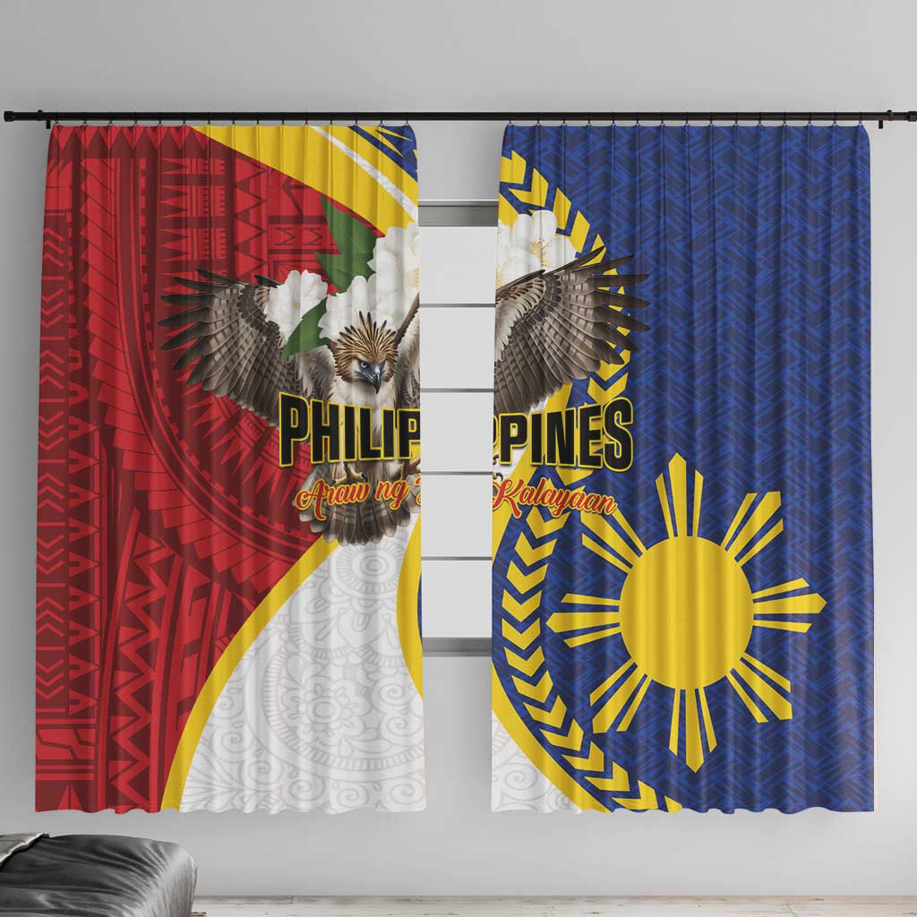 Philippines Window Curtain Filipino Araw ng Kalayaan