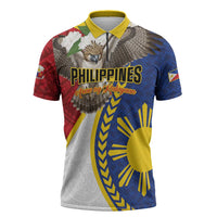 Personalized Philippines Zipper Polo Shirt Filipino Araw ng Kalayaan