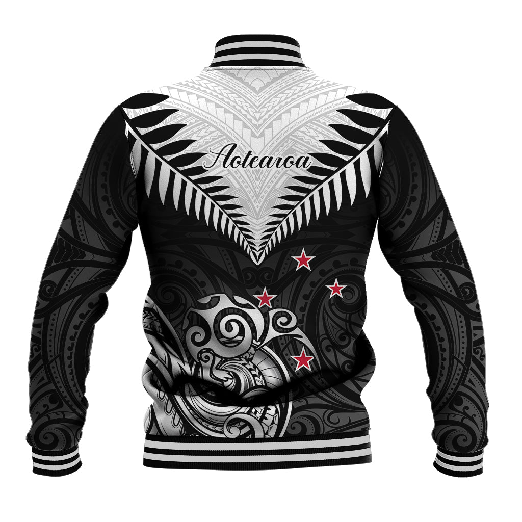 New Zealand Baseball Jacket Aotearoa Maori Kiwi Black Fern LT01 - Polynesian Pride