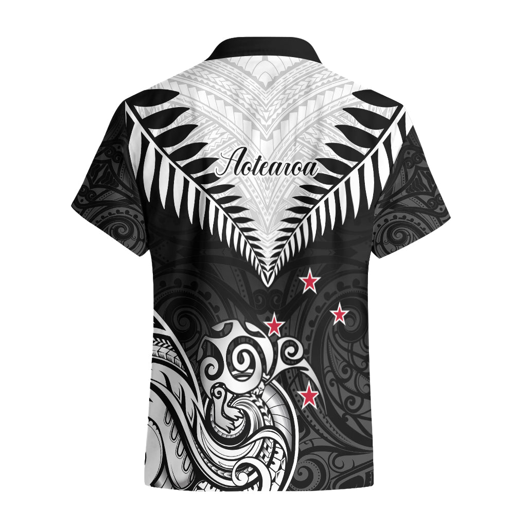 New Zealand Hawaiian Shirt Aotearoa Maori Kiwi Black Fern LT01 - Polynesian Pride