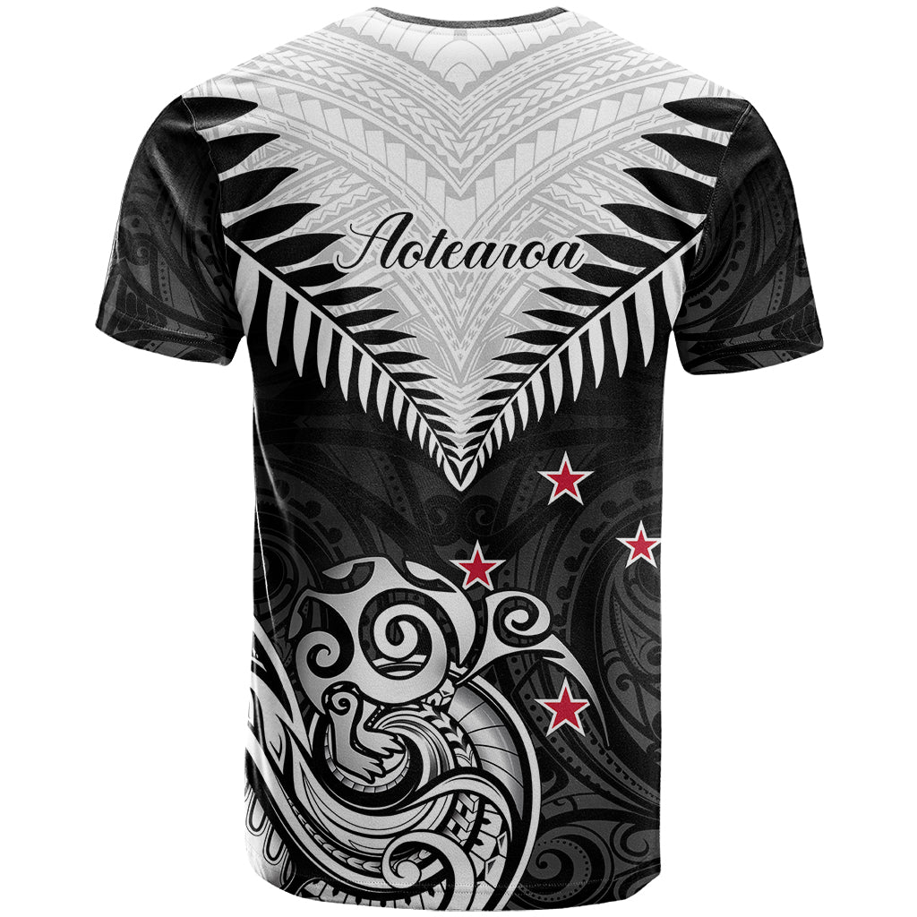 New Zealand T Shirt Aotearoa Maori Kiwi Black Fern LT01 - Polynesian Pride