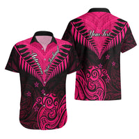 Personalised Aotearoa Hawaiian Shirt Maori Kiwi Pink Fern LT01 - Polynesian Pride