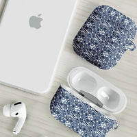 Hibiscus Bloom Island Tribal Waves AirPods Case Blue Polynesian Pattern LT01 - Polynesian Pride
