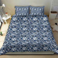 Hibiscus Bloom Island Tribal Waves Bedding Set Blue Polynesian Pattern LT01 - Polynesian Pride