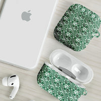 Hibiscus Bloom Island Tribal Waves AirPods Case Green Polynesian Pattern LT01 - Polynesian Pride
