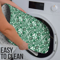 Hibiscus Bloom Island Tribal Waves Bathroom Set Green Polynesian Pattern LT01 - Polynesian Pride