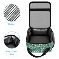 Hibiscus Bloom Island Tribal Waves Lunch Bag Green Polynesian Pattern LT01 - Polynesian Pride
