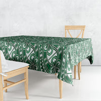 Hibiscus Bloom Island Tribal Waves Tablecloth Green Polynesian Pattern LT01 - Polynesian Pride