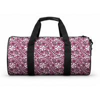 Hibiscus Bloom Island Tribal Waves Duffle Bag Pink Polynesian Pattern LT01 One size Pink - Polynesian Pride