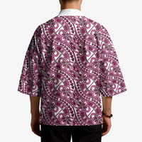 Hibiscus Bloom Island Tribal Waves Kimono Pink Polynesian Pattern LT01 - Polynesian Pride