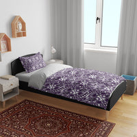 Hibiscus Bloom Island Tribal Waves Bedding Set Purple Polynesian Pattern LT01 - Polynesian Pride
