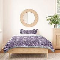 Hibiscus Bloom Island Tribal Waves Bedding Set Purple Polynesian Pattern LT01 - Polynesian Pride