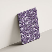 Hibiscus Bloom Island Tribal Waves Canvas Wall Art Purple Polynesian Pattern LT01 - Polynesian Pride