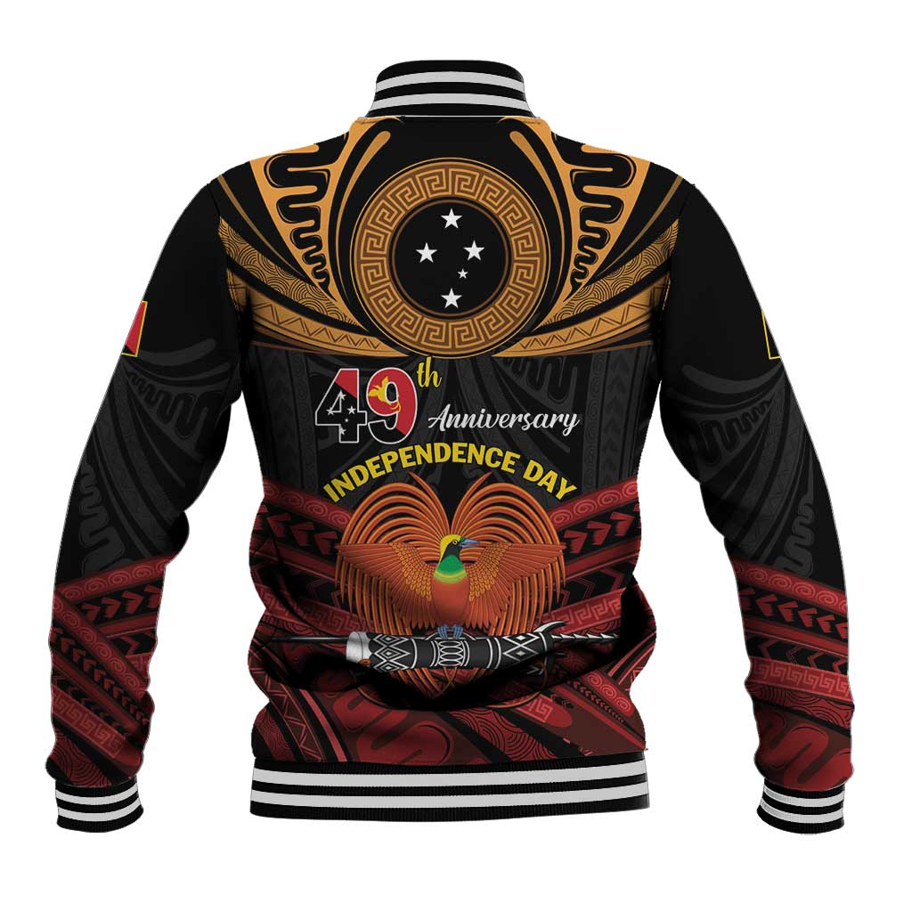 Papua New Guinea Bird of Paradise Baseball Jacket 16 September 1975 Independence Day Anniversary LT01 - Polynesian Pride