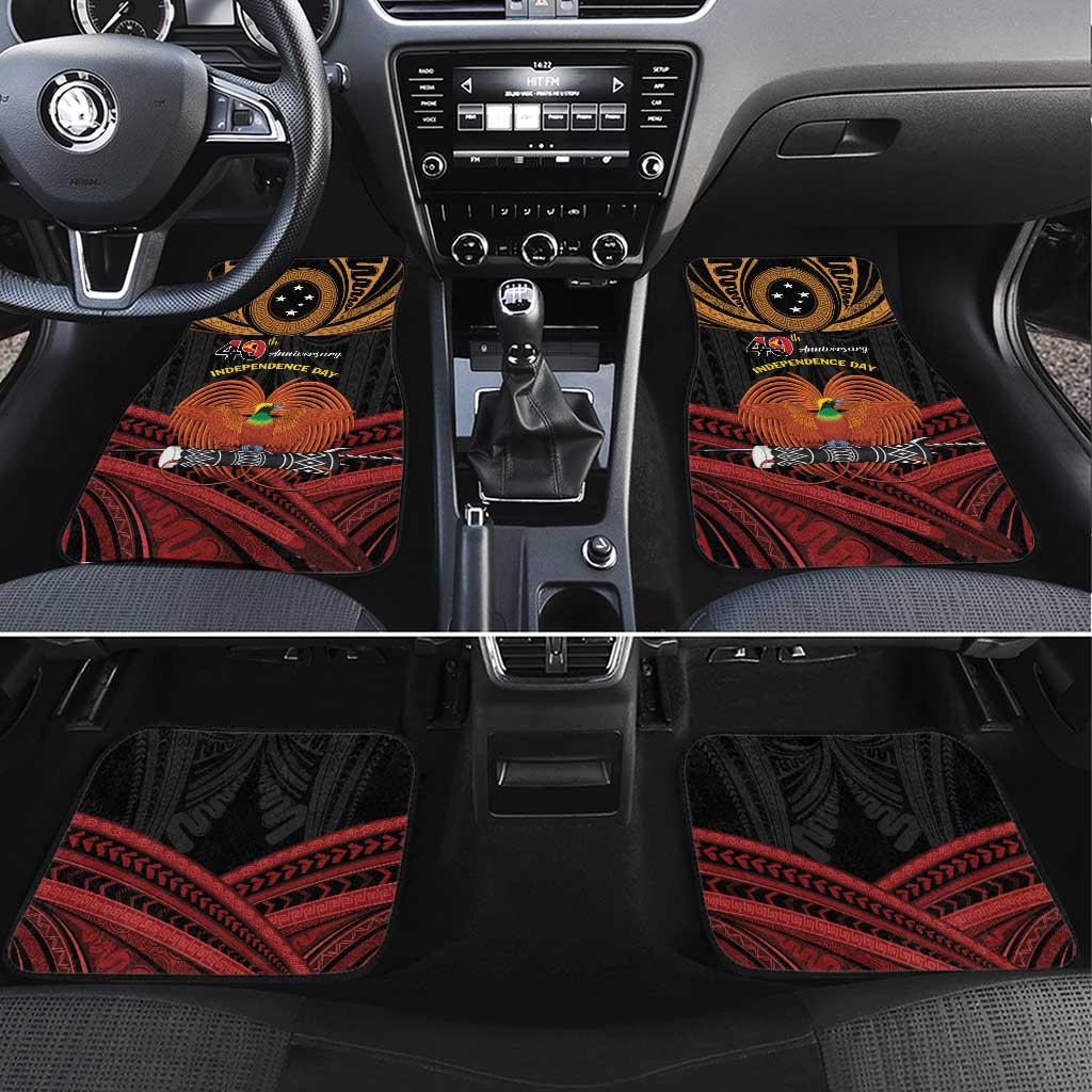 Papua New Guinea Bird of Paradise Car Mats 16 September 1975 Independence Day Anniversary