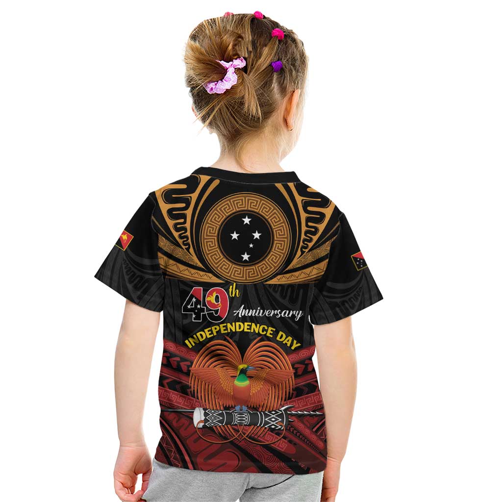 Papua New Guinea Bird of Paradise Kid T Shirt 16 September 1975 Independence Day Anniversary