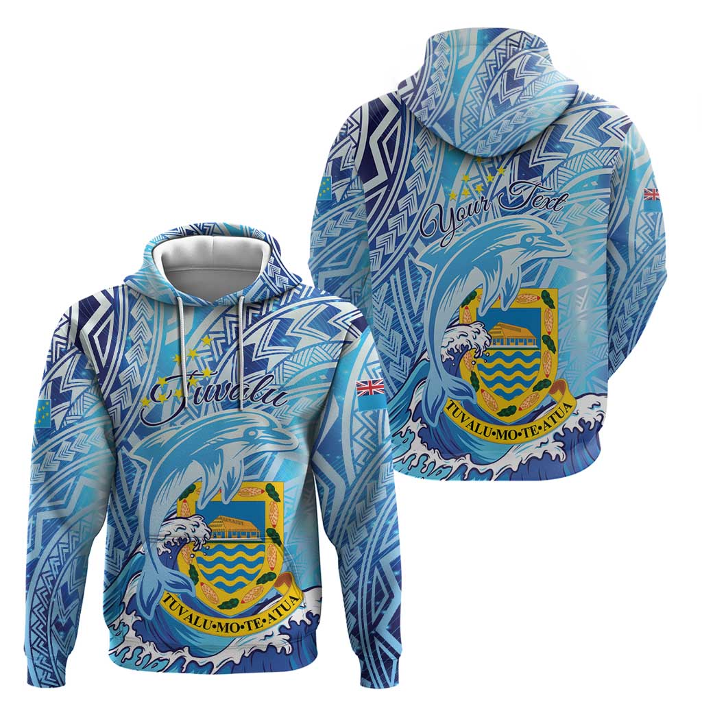 Tuvalu mo te Atua Hoodie Tuvalu Dolphin Polynesian Pattern